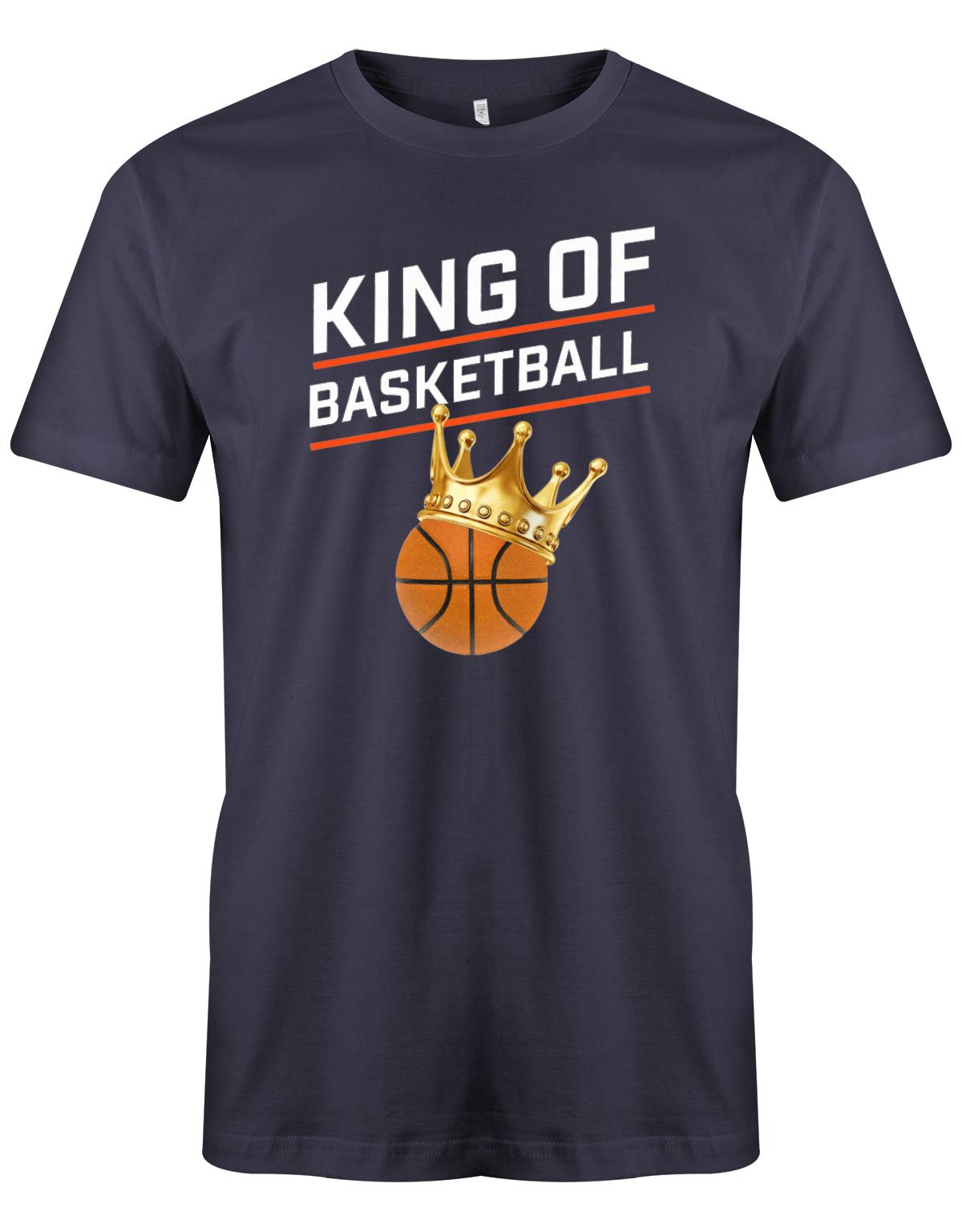 King-Of-Basketball-Herren-Shirt-Navy