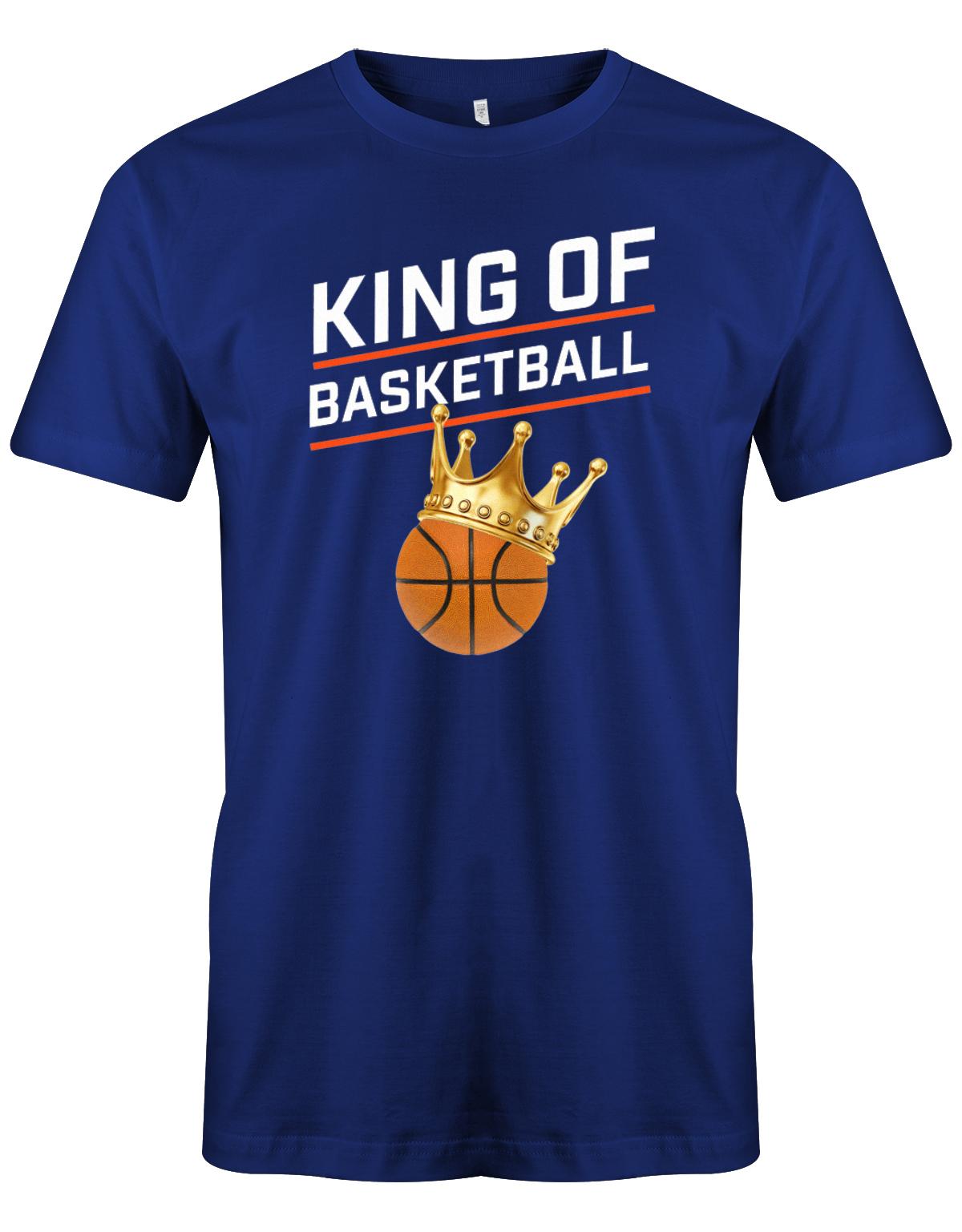 King-Of-Basketball-Herren-Shirt-Royalblau