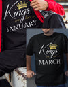 Kings-are-bor-in-ihr-Monat-Geburtstag-herren-Shirt-Vorschau-2