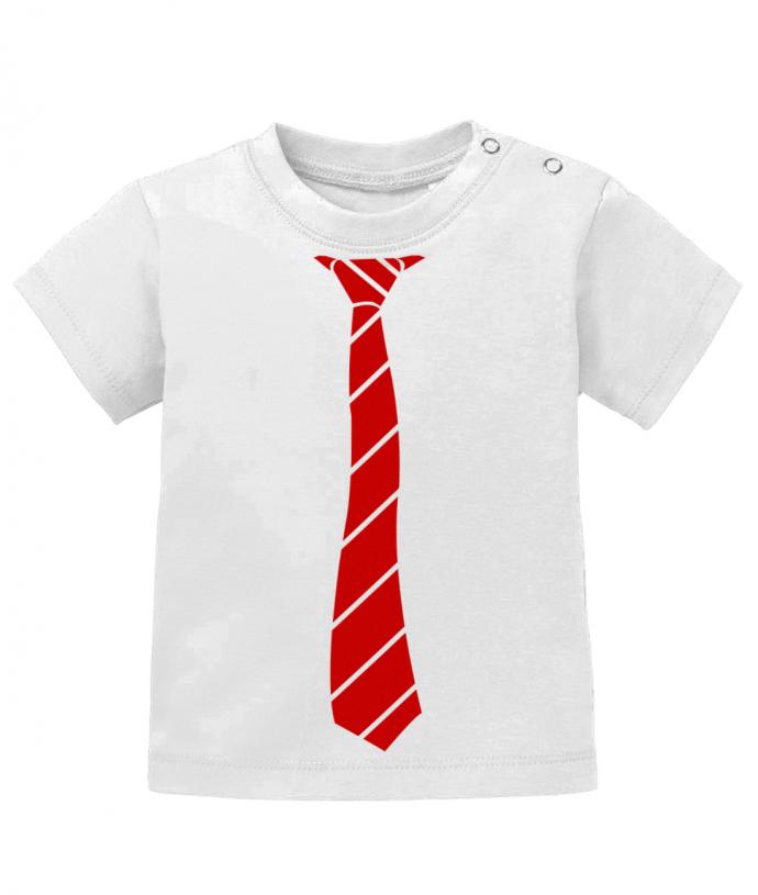 Schickes elegantes Baby Shirt Ausgehshirt mit Krawatte in Business Look. Rot