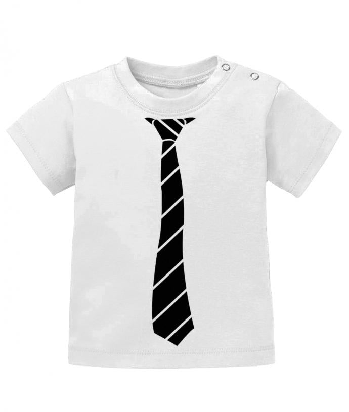 Schickes elegantes Baby Shirt Ausgehshirt mit Krawatte in Business Look. Schwarz