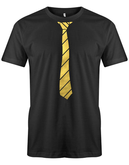 Krawatte-buisness-Herren-Shirt-JGA-SChwarz-Gold