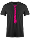 Krawatte-buisness-Herren-Shirt-JGA-SChwarz-Pink