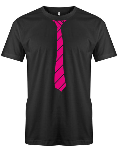 Krawatte-buisness-Herren-Shirt-JGA-SChwarz-Pink