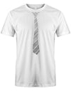 Krawatte-buisness-Herren-Shirt-JGA-Weiss-Silber