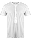 Krawatte-buisness-Herren-Shirt-JGA-Weiss-Weiss