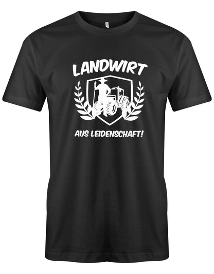 Landwirtschaft Shirt Männer - Landwirt aus Leidenschaft schwarz