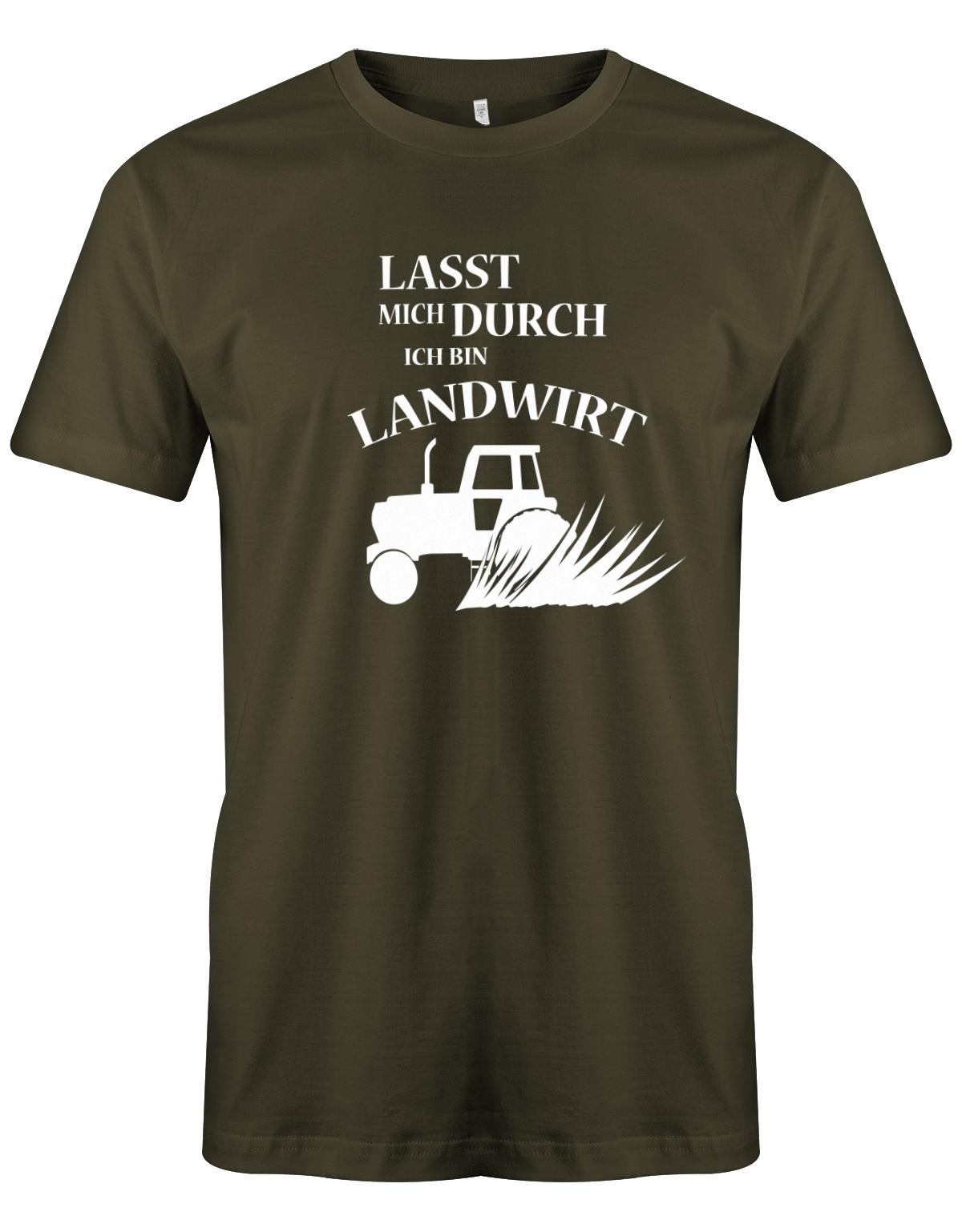 Landwirtschaft Shirt Männer - Lasst mich durch, ich bin Landwirt. Traktor Army
