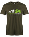 Landwirtschaft Shirt Männer - Landwirt Evolution Army