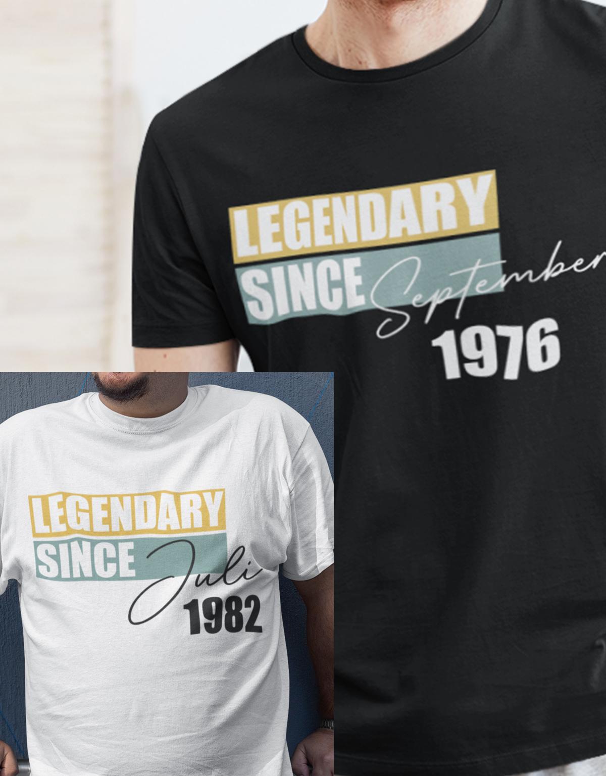 Legendary-since-Ihr-Wunschmonat-und-Wunschjahr-Herren-geburtstag-Shirt-Vorschau-2