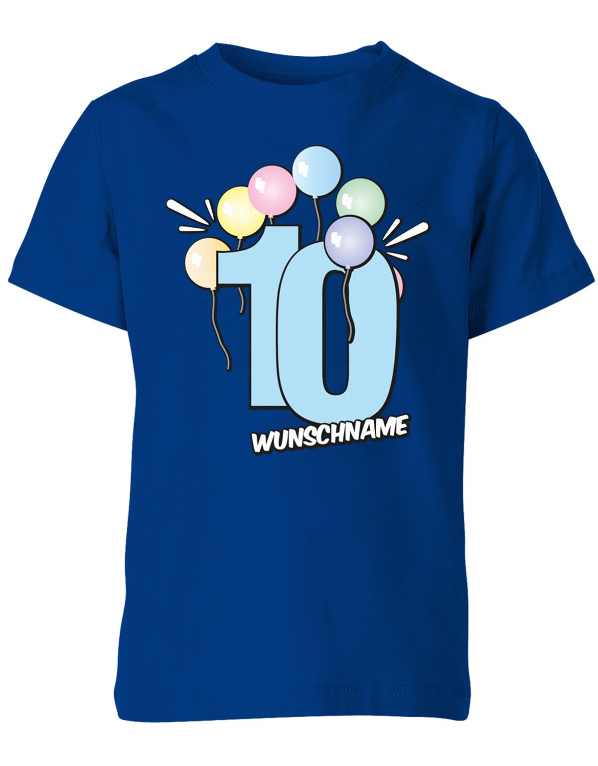 Luftballons-pastell-10-geburtstag-wunschname-kinder-shirt-royalblau