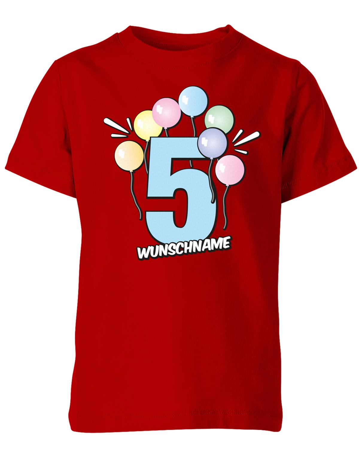 Luftballons-pastell-5-geburtstag-wunschname-kinder-shirt-rot