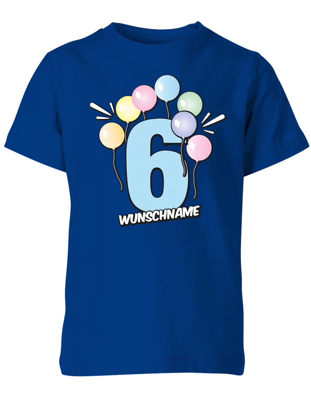 Luftballons-pastell-6-geburtstag-wunschname-kinder-shirt-royalblau