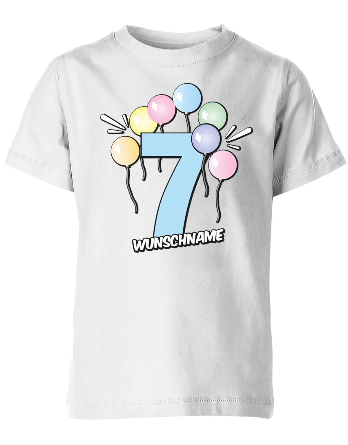 Luftballons-pastell-7-geburtstag-wunschname-kinder-shirt-weiss