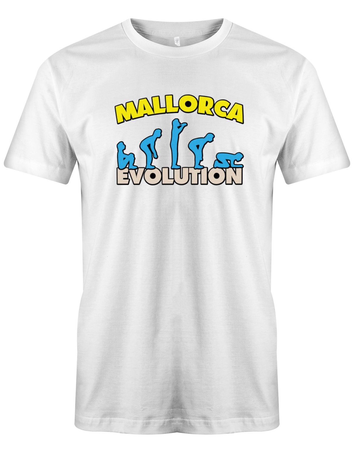 Mallorca-Evolution-Urlaub-Herren-Shirt-weiss