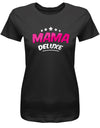 Mama-Deluxe-5-Sterne-Damen-Shirt-Schwarz