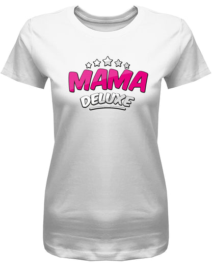 Mama-Deluxe-5-Sterne-Damen-Shirt-Weiss