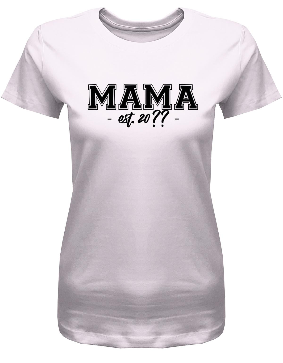 Mama-est-Wunschjahr-Damen-Shirt-Rosa