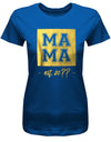 Mama-est-Wunschjahr-Gold-Damen-Shirt-Royalblau