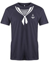 Matrosen Kostüm - Faschinig - Herren T-Shirt Navy