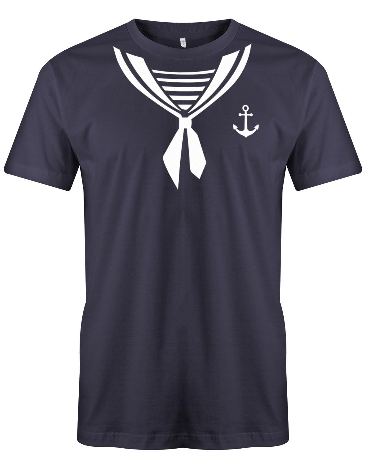 Matrosen Kostüm - Faschinig - Herren T-Shirt Navy
