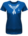 Matrosin-Kost-m-Shirt-Matrosen-Damen-verkleidung-Shirt-Royalblau