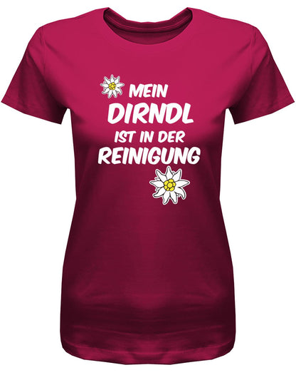 Mein-Dirndl-ist-in-der-Reinigung-Damen-Shirt-Weiss-Sorbet