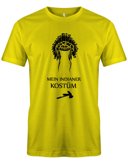 Mein-Indianer-Kost-m-Fasching-Karneval-Herren-Shirt-Gelb