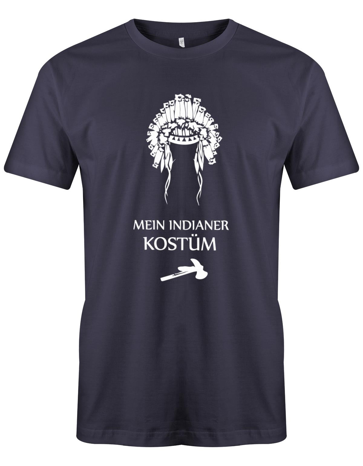 Mein-Indianer-Kost-m-Fasching-Karneval-Herren-Shirt-Navy