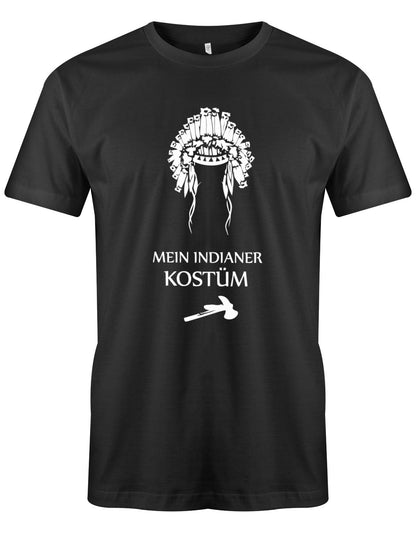Mein-Indianer-Kost-m-Fasching-Karneval-Herren-Shirt-Schwarz
