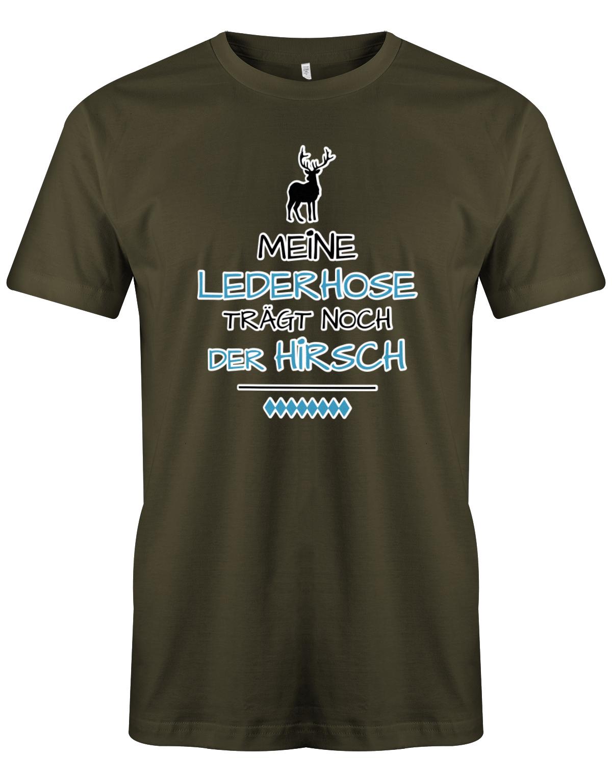Meine-lederhose-tr-gt-noch-der-Hirsch-Digital-Herren-Shirt-army