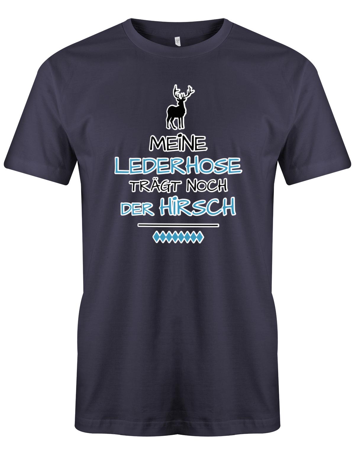 Meine-lederhose-tr-gt-noch-der-Hirsch-Digital-Herren-Shirt-navy