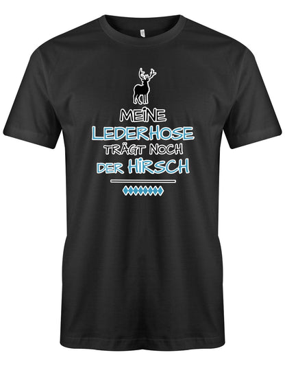 Meine-lederhose-tr-gt-noch-der-Hirsch-Digital-Herren-Shirt-schwarz