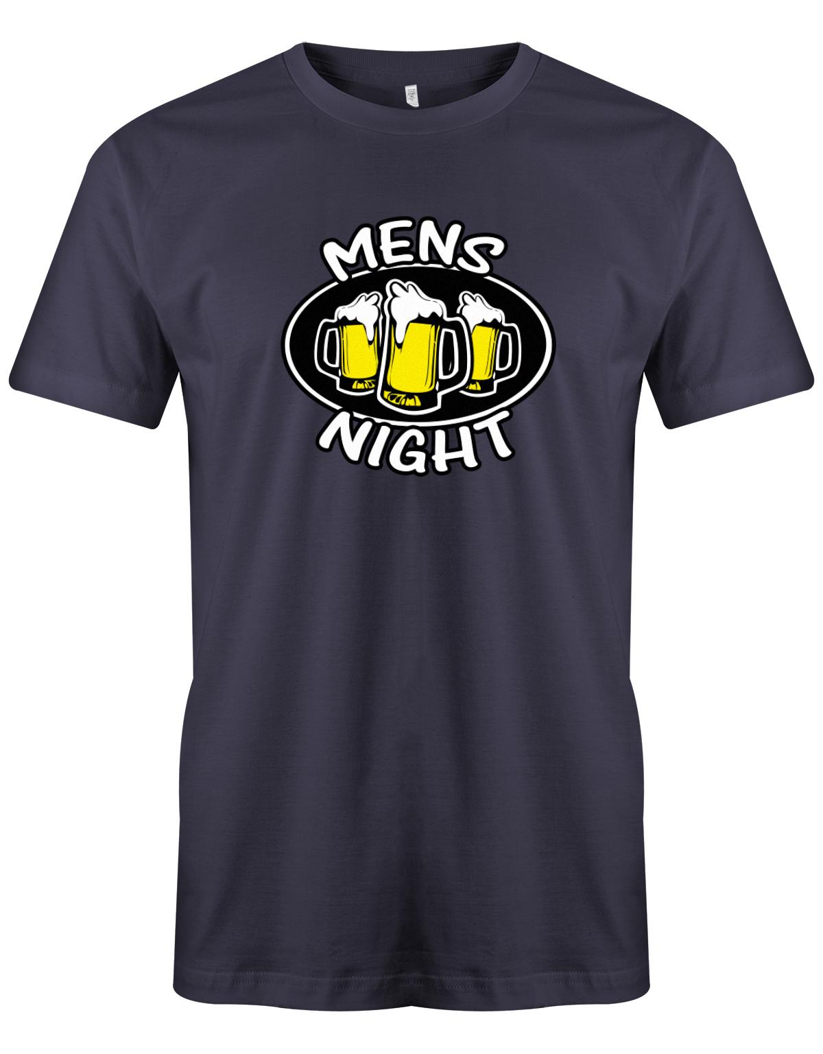 Mens-Night-Bier-Herren-Shirt-Navy