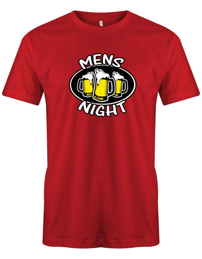 Mens-Night-Bier-Herren-Shirt-Rot