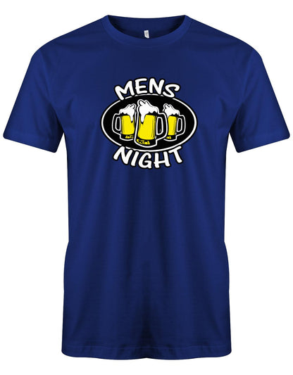 Mens-Night-Bier-Herren-Shirt-Royalblau
