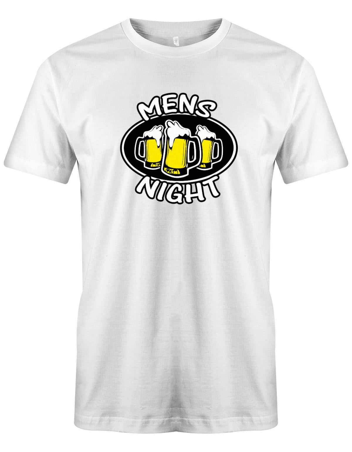 Mens-Night-Bier-Herren-Shirt-Weiss