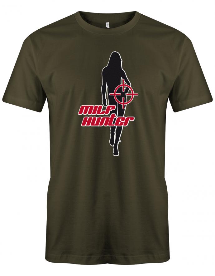 Milf-Hunter-Herren-Shirt-Army