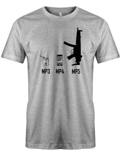 Mp3-Mp4-mp5-Herren-Shirt-Grau