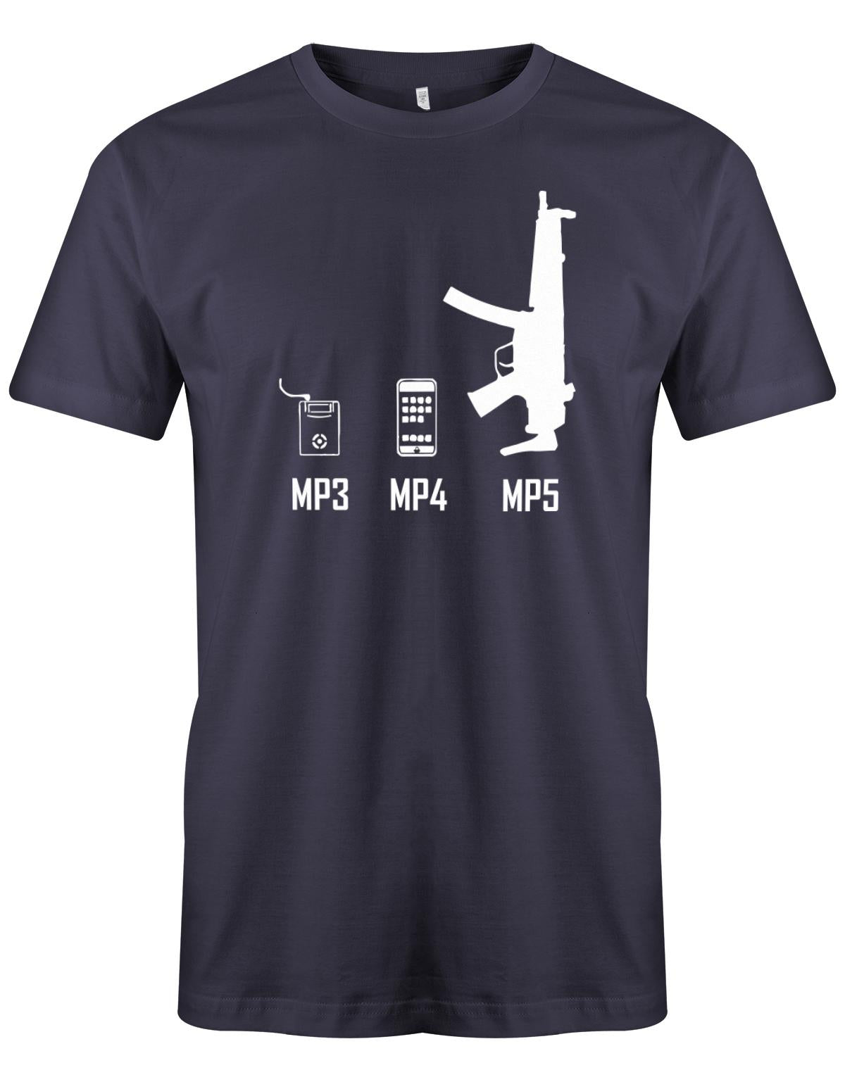 Mp3-Mp4-mp5-Herren-Shirt-Navy