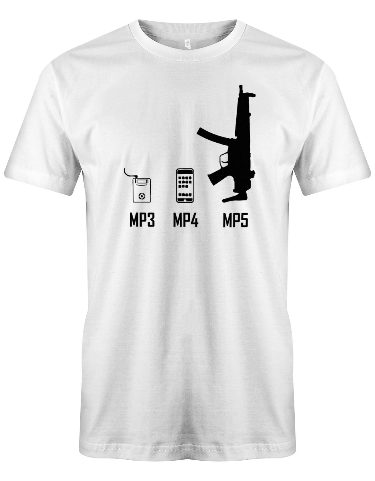 Mp3-Mp4-mp5-Herren-Shirt-Weiss
