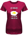 My-English-is-not-the-yellow-from-the-egg-Damen-Shirt-Sorbet