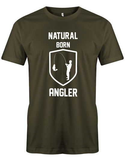 Natural-born-Angler-Herren-Shirt-Army