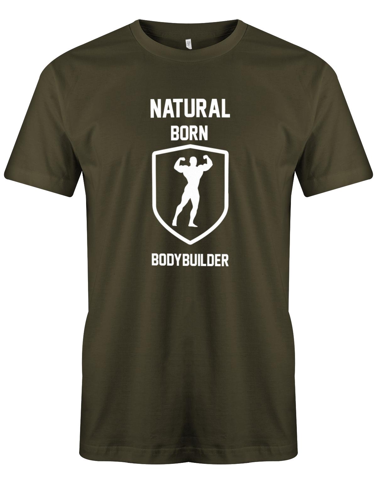 Natural-born-Bodybuilder-herren-Shirt-Army