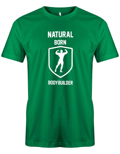 Natural-born-Bodybuilder-herren-Shirt-Gruen