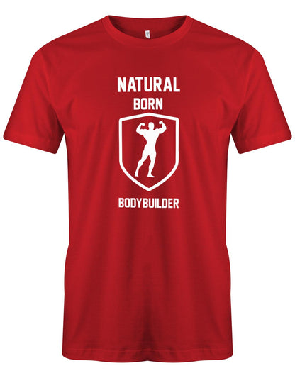 Natural-born-Bodybuilder-herren-Shirt-rot