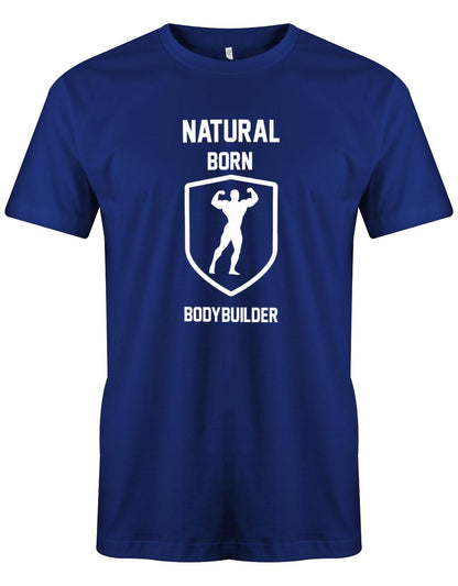 Natural-born-Bodybuilder-herren-Shirt-royalblau