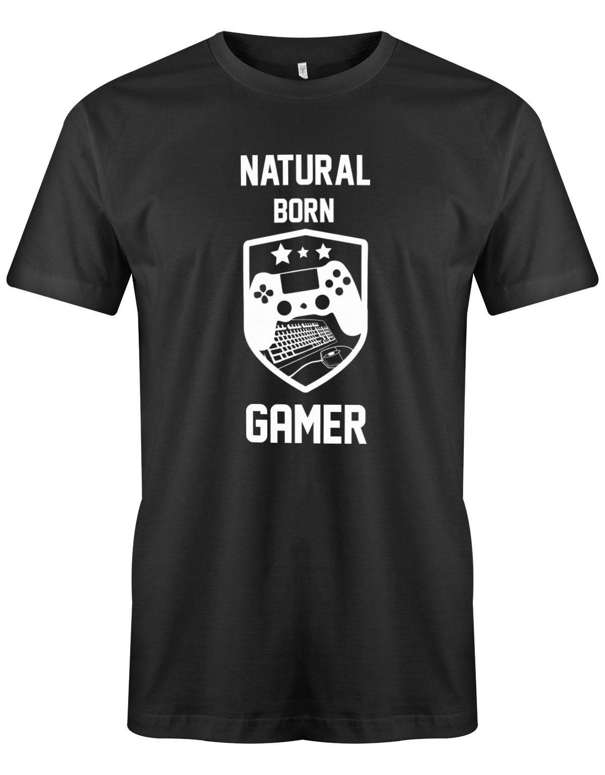 Natural-born-Gamer-Herren-Shirt-SChwarz