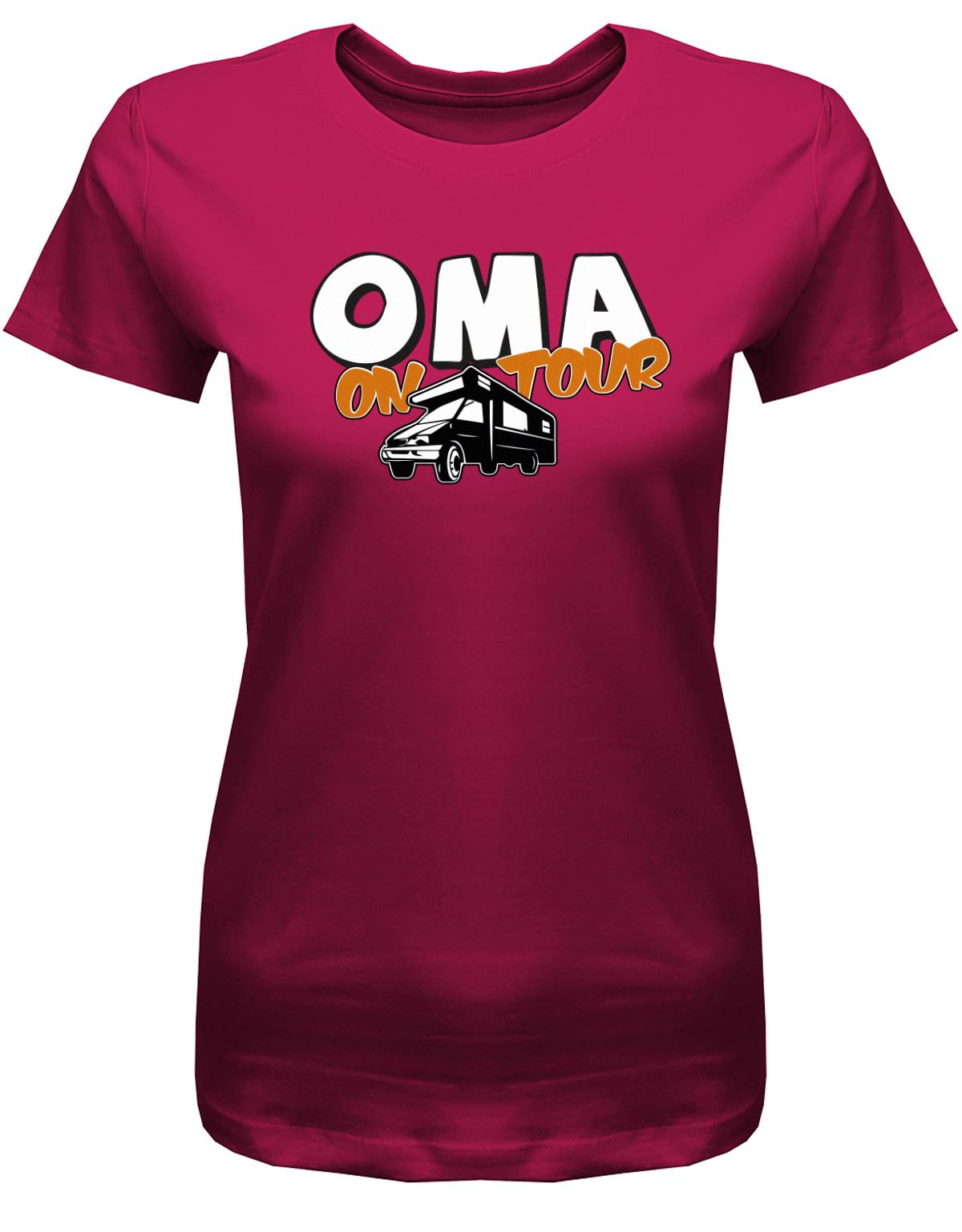 Oma-on-Tour-Camping-Damen-Shirt-sorbet