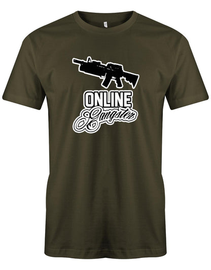 Online-Gangster-Herren-Shirt-Army